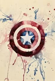 Captain America S Shield By Majagantzi On Deviantart Captain America Art Captain America Painting Captain America Drawing
