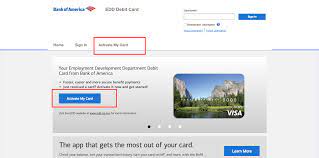 Direct deposit transfers cannot be performed until you receive and activate the debit card. Prepaid Bankofamerica Com Eddcard Bank Of America Edd Debit Card Login Credit Cards Login