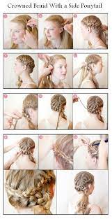 20 Amazing Braided Hairstyles Tutorials Hair Braid Diy Diy Wedding Hair Side Ponytail Hairstyles