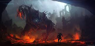 Lava Boss Concept Panda Art Mythology Art Concept Art