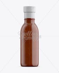Salsa Sauce Glass Bottle W Flip Top Cap Mockup In Bottle Mockups On Yellow Images Object Mockups Glass Bottles Bottle Salsa Sauce