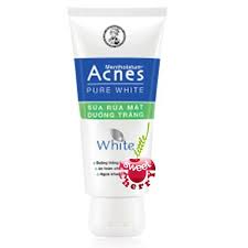 Acnes Pure White Cleanser 100gr From Rohto Mentholatum Purpose Cleanser That Whitens Your Face And Prevents It From Acne It Contains Ahas Natural Food Ex