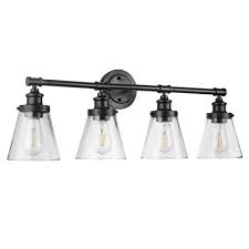Patriot lighting® 4652 lumens 2 x 4 integrated led flat panel. Patriot Lighting Connell Matte Black Vanity Light At Menards