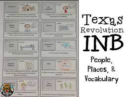4th Grade Texas History Interactive Notebook Activities For Teaching About The Batt Texas Revolution History Interactive Notebook Social Studies Middle School