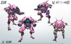 D Va Cosplay Reference Guide 2 Overwatch Overwatch Dva Mech Game Concept Art