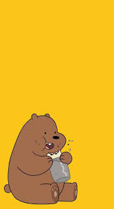 We Bare Bear Ilustrasi Karakter Kartun Wallpaper Ponsel