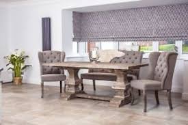 This stylish and modern dining bench with a cut out back complements our lili chair and is often chosen for homes featuring. French Style Upholstered Bench Button Back Sofa Upholstered Linen Dining Bench Ebay