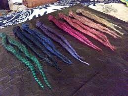 Made from synthetic hair, hair extensions can be fun to dye in nontraditional hair colors for drama. Pin On Braid Life
