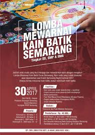 Contoh seni dekoratif pengertian jenis cara membuat. Lomba Mewarnai Kain Batik Semarang Semarang Kota