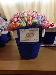 Surprise Birthday Party Ideas For Mother Dum Dum Lollipop Flower Pot Decorations For Mom S Life Is Sweet At 6 60th Birthday Party Birthday Party Decorations For Adults 60th Birthday Celebration Ideas
