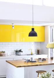 20 Kitchens With Clever Design Ideas To Steal Yellow Kitchen Cabinets Trendy Kitchen Tile New Kitchen Cabinets