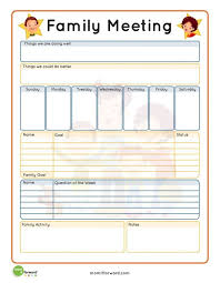 Weekly Family Meeting Agenda Google Search Family Meeting Family Counseling Family Parenting