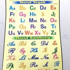 Menulis huruf tegak bersambung atau huruf rait. Jual Huruf Sambung Murah Harga Terbaru 2021