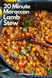Easy Moroccan Ground Lamb Stew Recipe Lamb Stew Recipes Lamb Stew Ground Lamb Recipes