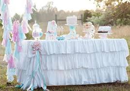 Ruffle Tablecloth Table Skirt Wedding Table By Mybarkatvilla Party Table Cloth My Little Pony Party Dream Giveaway