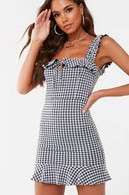 Missguided Ruffled Plaid Dress Forever 21 Plaid Dress Dresses Clothes
