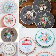 Skull & needles hand embroidery | machine embroidery 99. Where To Find Hand Embroidery Patterns Kits And Tutorials The Birch Cottage