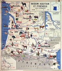 Bassin Aquitain Carte De La Region Avec Toutes Ses Productions Metiersbassin Aquitain Carte De La Region Avec Tout Vin Millesime Carte Des Regions Bassin