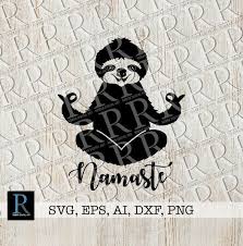 Download Excited To Share The Latest Addition To My Etsy Shop Meditating Sloth Svg File Namaste Svg File Yoga Sloth Svg Https Etsy Me 2zxu03n Sloth Diy Prints Svg
