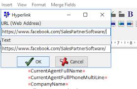 How do you add a link to facebook? News Salespartner Real Estate Software