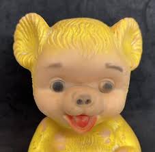Vintage Plastic Squeaky Bear