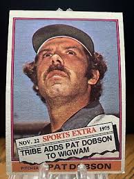Pat Dobson 1976 Topps Baseball Card #296T Cleveland Indians