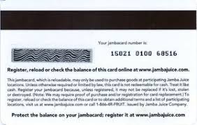Maybe you would like to learn more about one of these? Gift Card Bough Jambajuice United States Of America Jamba Juice Col Us Jj 002a