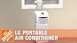 Designed with the latest innovations, like dehumidification technology and powerful oscillating air vents, plus remote controls and programmable timers, portable ac offers the ultimate in comfort and convenience. Lg 7 000 Btu Portable Air Conditioner The Home Depot Youtube
