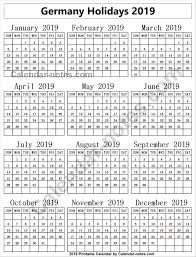 Germany Holiday 2019 Calendar Kids Calendar Coloring Calendar 2019 Calendar