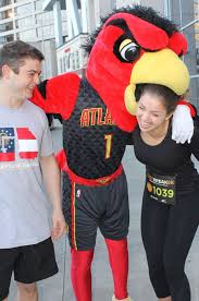 Harry the hawk is one of the most beloved mascots in the nba. What You Missed At The Atlanta Hawks Fast Break 5k Gafollowers