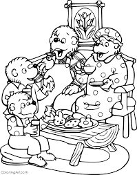 A faith story) mike berenstain. Berenstain Bears Eating Snacks Coloring Page Coloringall
