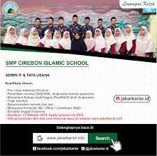 Check spelling or type a new query. Lowongan Kerja Admin It Tata Usaha Smp Cirebon Islamic School Lowongan Kerja Terbaru Tahun 2021 Informasi Rekrutmen Cpns Pppk 2021