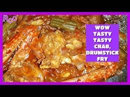 Wow Tasty Tasty Crab With Drumstick Gravy Crab Fry Nandu Thokku 2019 Crab Fries Tasty Recipes For Beginners