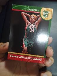 The card was originally pulled out of a pack of panini. Giannis Antetokounmpo Rookie Card Panini China 147