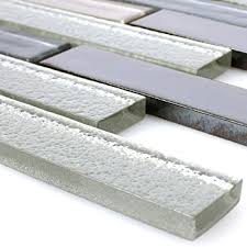 Office / commercial floor tiles Glass Mosaic Tiles Ceramic Wall Tiles Mosaic Tiles Permoser Silver White Glass Mosaic Tiles Border Ideal For Kitchen And Bathroom Laptop Design Amazon De Baumarkt