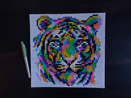 Tiger perler beads