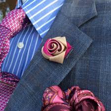 This handsome flower adds a perfect touch to any attire. Mens Lapel Flower In Azalea And Oatmeal Mens Boutonniere Wedding Lapel Pin Unique Lapel Flower Lapel Pins Mens Lapel Flower Mens Accessories Fashion