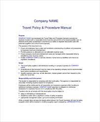 This employee expense company policy template is ready to be tailored to your company's needs and should be considered a starting point for setting up your employment policies. Free 9 Sample Travel Policy Templates In Ms Word Pdf
