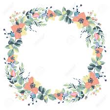 En cambio, redon crea el espacio utilizando diferentes gradientes de color pastel. Corona De Flores Vintage Sobre Un Fondo Blanco Ilustracion Vectorial Ilustraciones Vectoriales Clip Art Vectorizado Libre De Derechos Image 109129553