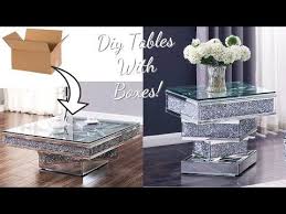 Turn Empty Boxes Into Mirror Glass Tables Giveaway Giveaway Giveaway Youtube Mirrored Table Decor Glass Table Diy Glass