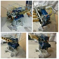 Engine Coffee Table Using A Datsun A12 Engine With Mechanical Slide Injection The Frame Is Riveted Aluminium With Punch Engine Coffee Table Datsun Car Engine