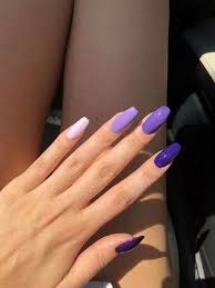 50 Most Popular Acrylic Nail Designs You Must Try 3 Lila Nagel Nagelideen Nails