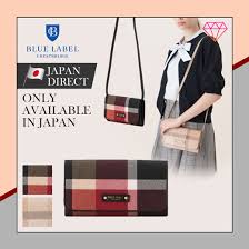 Burberry blue label ladies canvas material tote bag plain black color used. Qoo10 Blue Label Crestbridge Crest Bridge Check Pvc Bag Wallet 2color J Bag Wallet