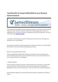 Jul 15, 2021 · in july 2001, the u.s. Letterstream Send Certified Mail Online By Milda Oser Issuu