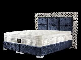 Boxspringbett Mit Kopfteil Vivant In Schwarzblau Vespucci Stoff Boxspringbett Luxus Boxspringbetten Amerikanisches Boxspringbett