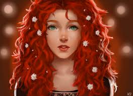 Pin By Cata Ionescu On Art Red Curly Hair Red Hair Cartoon Girls With Red Hair