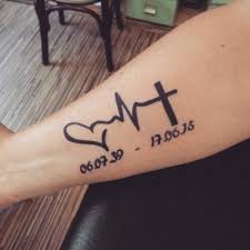It is almost same to cross tattoos but has one difference that it contains a heart. 21 Touching Heartbeat Tattoo Ideas For Men Styleoholic