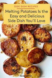 I Just Discovered Melting Potatoes And I M Officially Serving Them With Everything Potato Recipes Side Dishes Potato Side Dishes Potato Side Dishes Easy