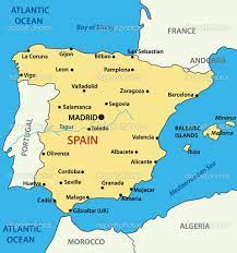 Detailed map of espana and near places. Pin By Lynne Cassidy On Spanish For Families Map Of Spain Spain Malaga Spain