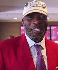 Mount Carmel alum and newly inducted member of the Tampa Bay Buccaneers  Ring of Honor, Simeon Rice '92, has a message for the Caravan. , The 1988,  1989, 1990 and 1991 teams had the first and ...